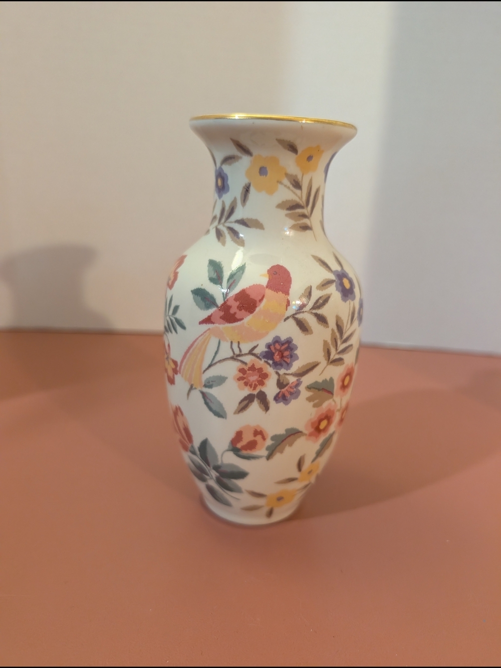 Vintage Otagiri Kimiko Ikeda "Royal Garden" Vase - 6 inches Tall